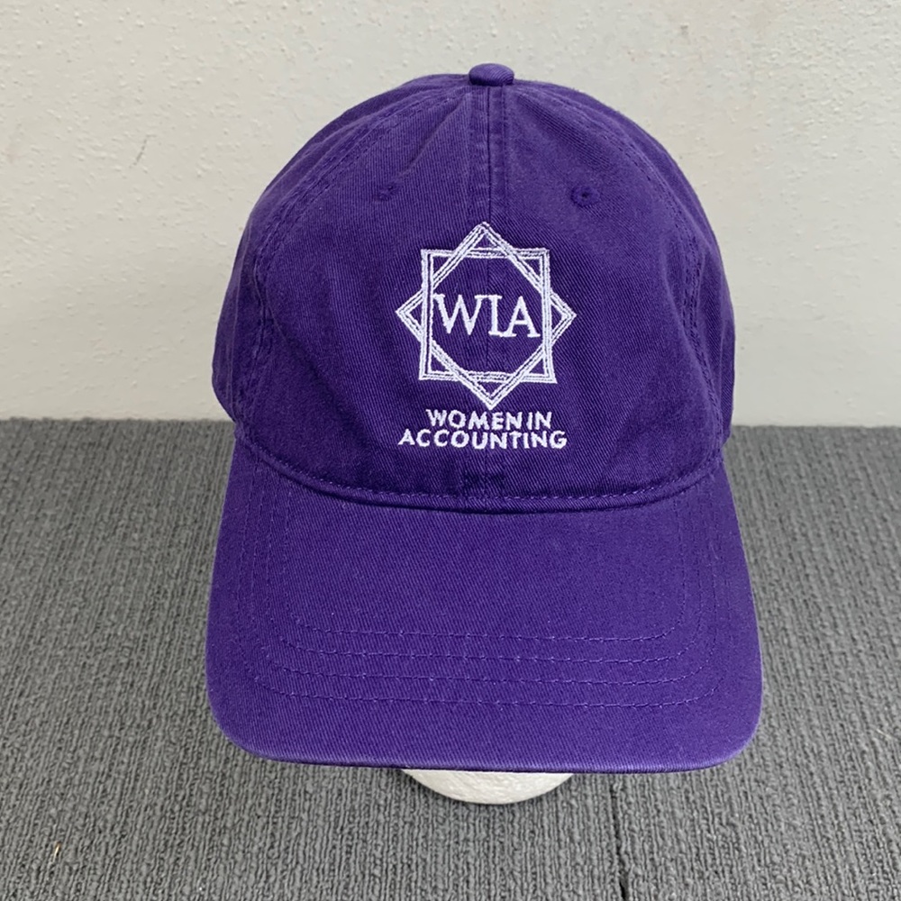WIA Women in Accounting Baseball Hat Womens Adjustable Purple  Cap America